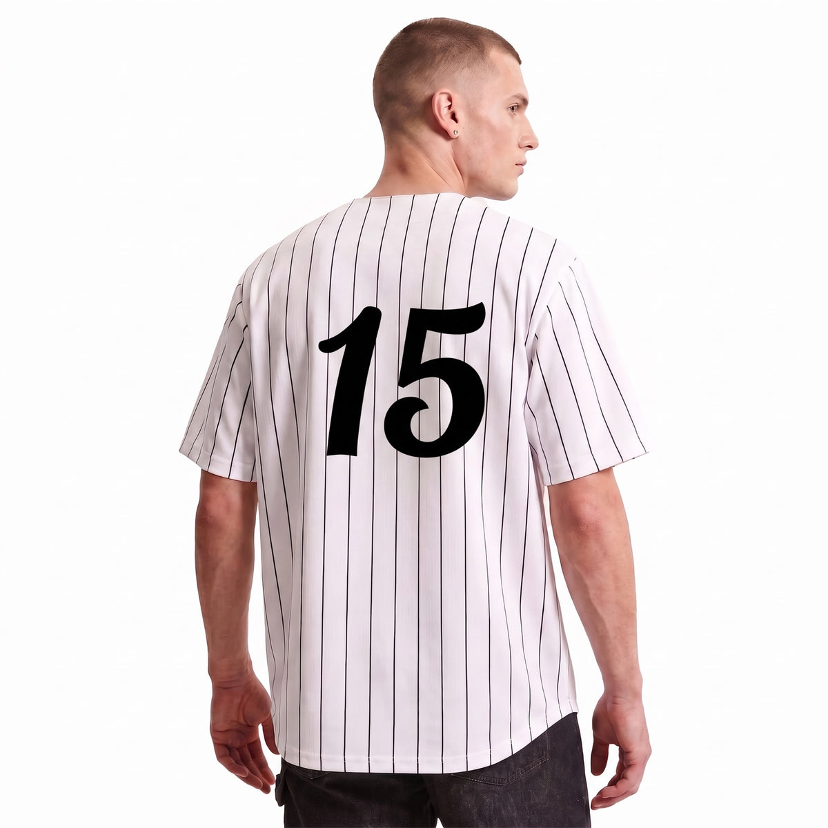 Softball Jersey | Pinstripe Button-Up