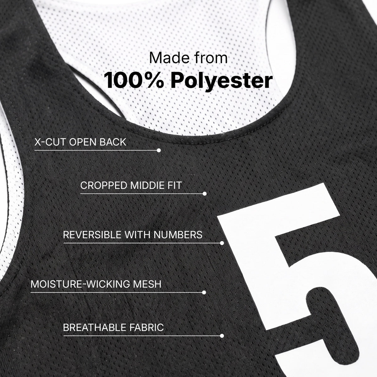 Women's Basketball Jersey 10-Pack | Numbered Team Set